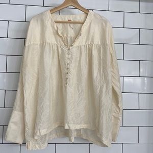 Free People silk shirt
